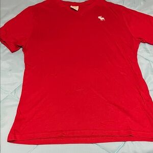 Abercrombie & Fitch  Kids Red Short Sleeve Tee with Logo